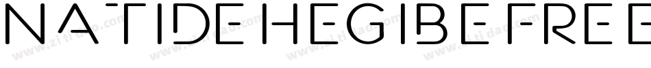 Natide Hegibe FREE字体转换